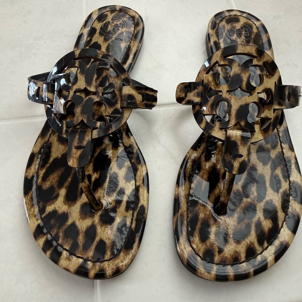 Tory Burch Miller Leopard Print Sandals